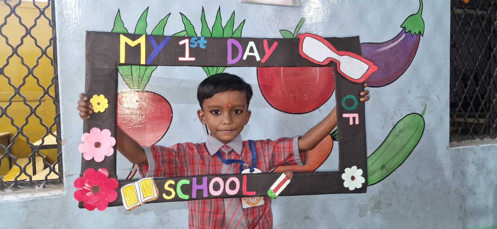Bright classroom at Kaushambi Public Jr. High School